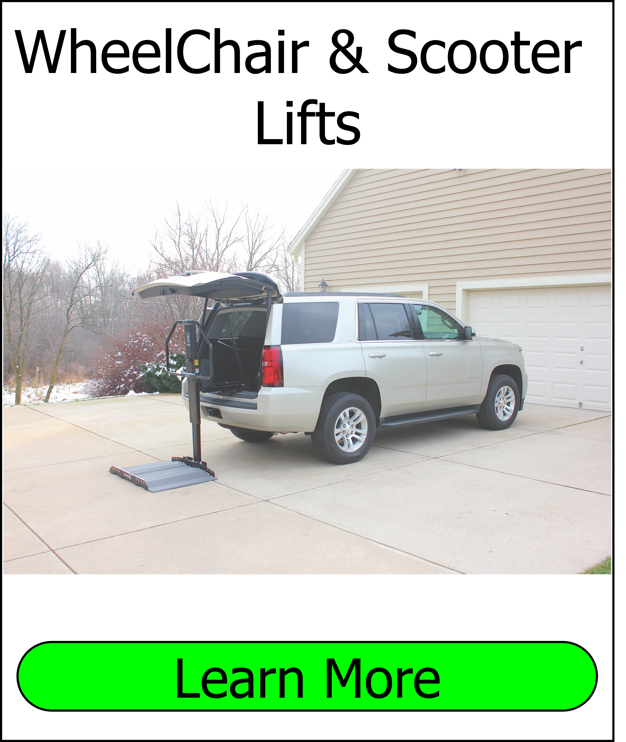 We Install Wheelchair and Scooter Lifts