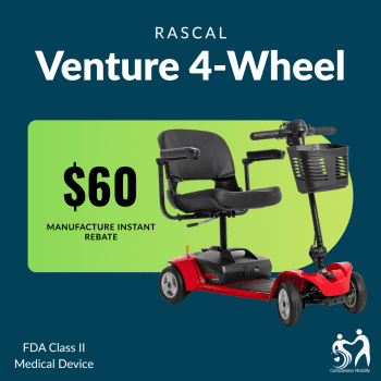 Rascal® Venture 4-Wheel Mobility Scooter